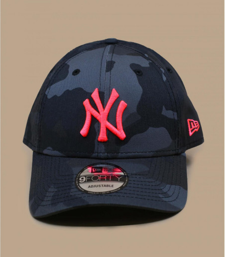 Casquette Camo Ess 940 NY midnight neon pink New Era